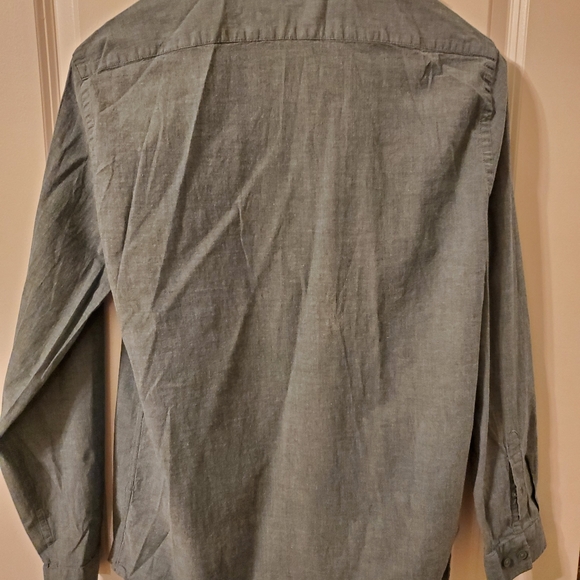 Blue chambray slim fit button down - Picture 3 of 3